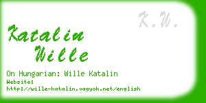 katalin wille business card